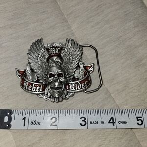 Rebel Rider Skull Belt Buckle